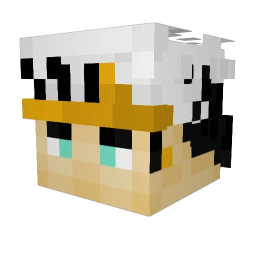 Socitoooo Minecraft avatar head, 3D render