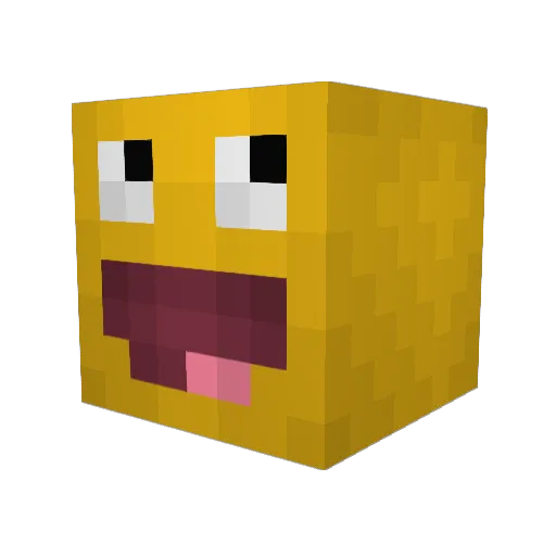 SockChomper Minecraft avatar head, 3D render