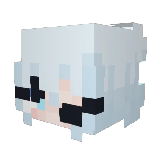SockLing13 Minecraft avatar head, 3D render