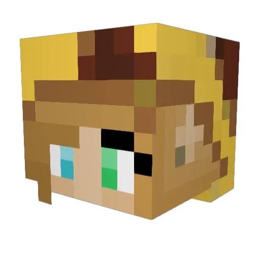 SockMonkey__ Minecraft avatar head, 3D render