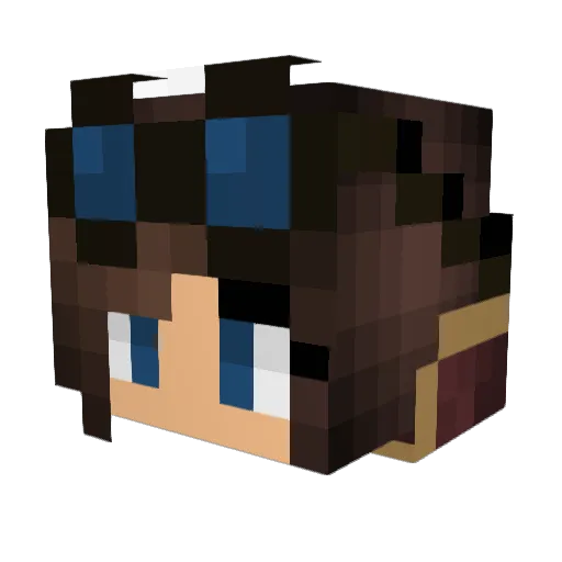 SockMouse Minecraft avatar head, 3D render