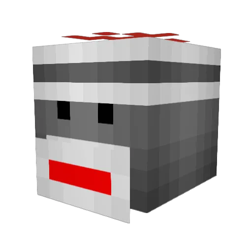 SockTheSpriteGod Minecraft avatar head, 3D render