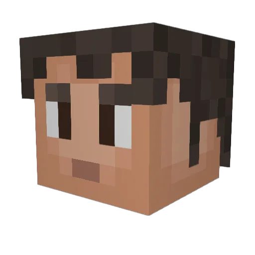 SockeO7 Minecraft avatar head, 3D render
