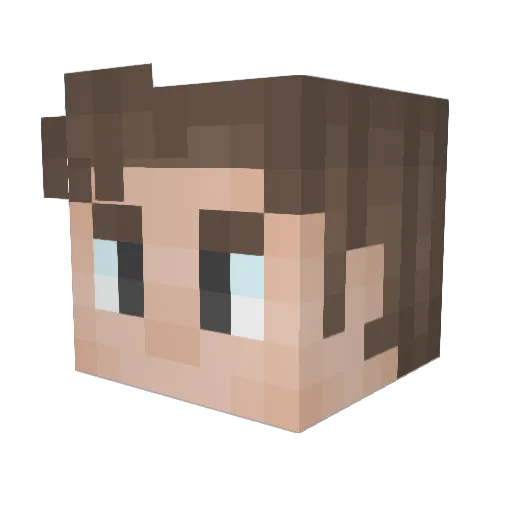 Sockmonkey90 Minecraft avatar head, 3D render