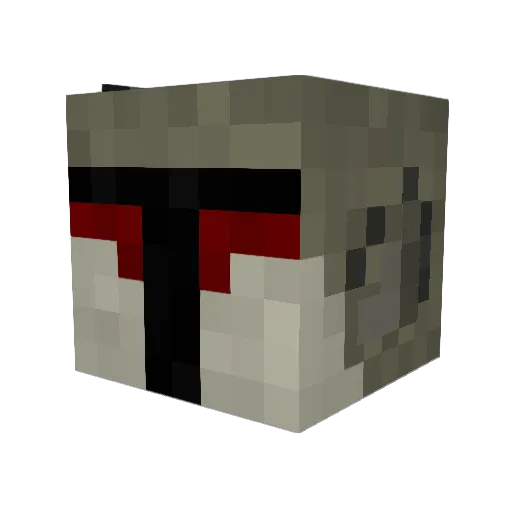 Sockssooon Minecraft avatar head, 3D render
