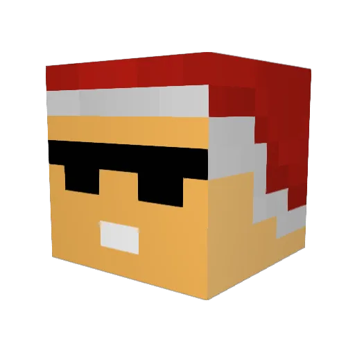 SocomTedd Minecraft avatar head, 3D render