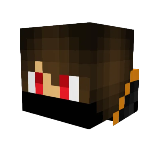 Socraamm Minecraft avatar head, 3D render
