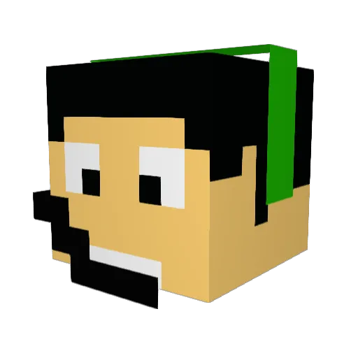 Sod19 Minecraft avatar head, 3D render