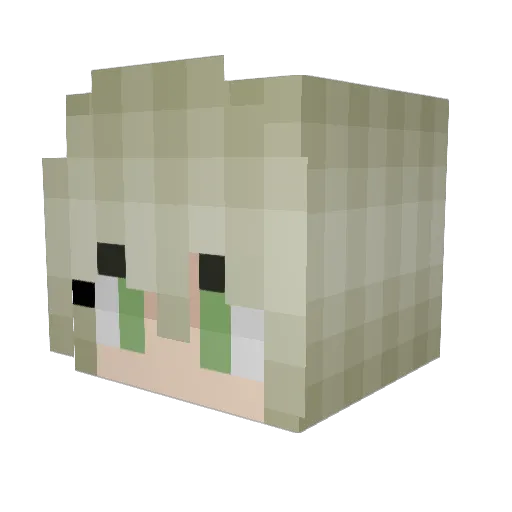 SodaB1tch Minecraft avatar head, 3D render
