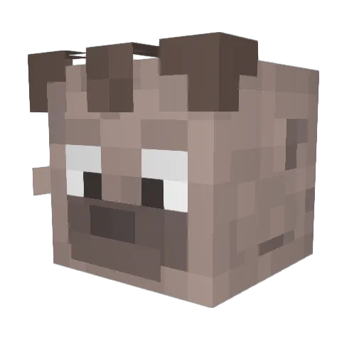 SodaCaustica Minecraft avatar head, 3D render