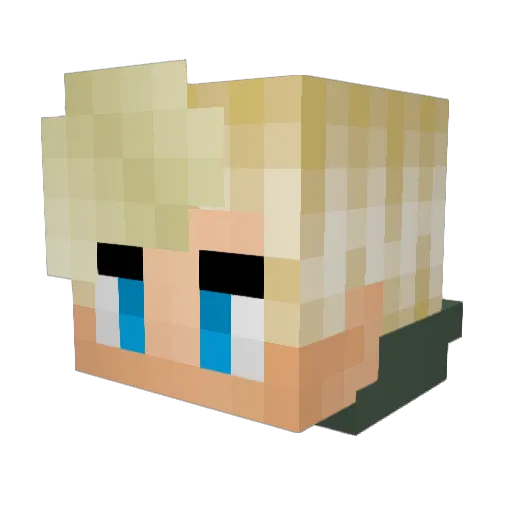 SodaPlane Minecraft avatar head, 3D render