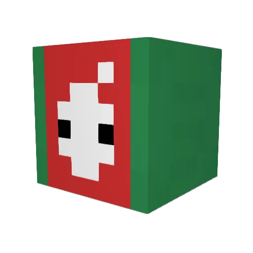SodaPoP_1820 Minecraft avatar head, 3D render