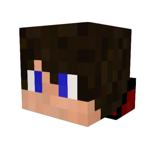 SodaRU Minecraft avatar head, 3D render