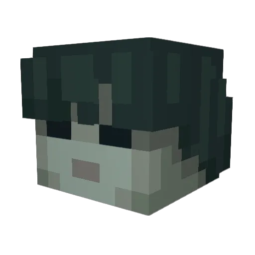 SodaStation Minecraft avatar head, 3D render