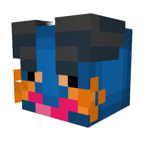 SodaTheBEST Minecraft avatar head, 3D render