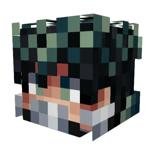 SodaYow Minecraft avatar head, 3D render