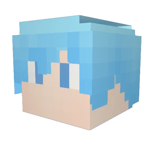 Soda_With_Yoda Minecraft avatar head, 3D render