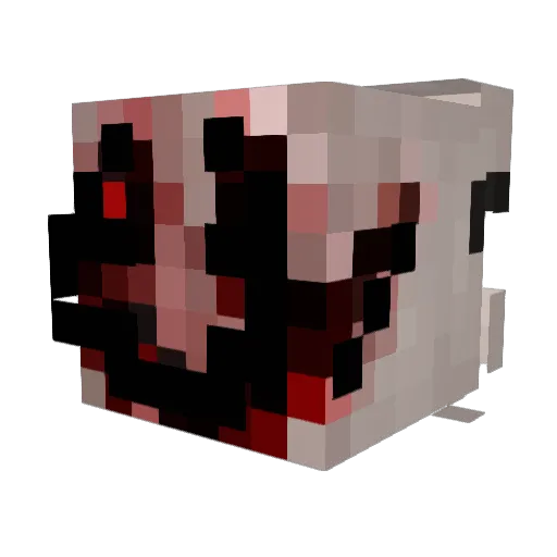 Sodahx Minecraft avatar head, 3D render