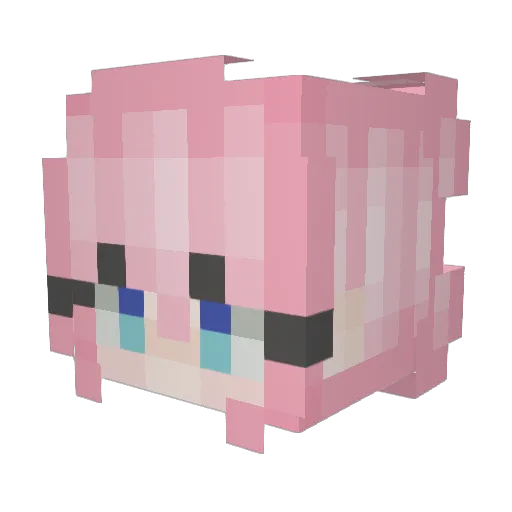 Sodapopdroptop Minecraft avatar head, 3D render