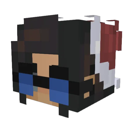 SodastreamGod Minecraft avatar head, 3D render
