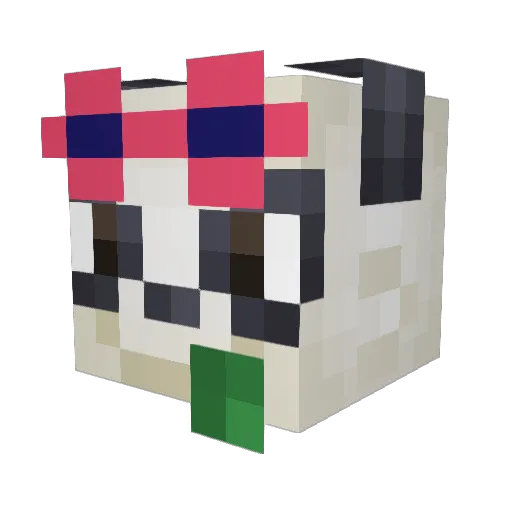 Sodium14 Minecraft avatar head, 3D render