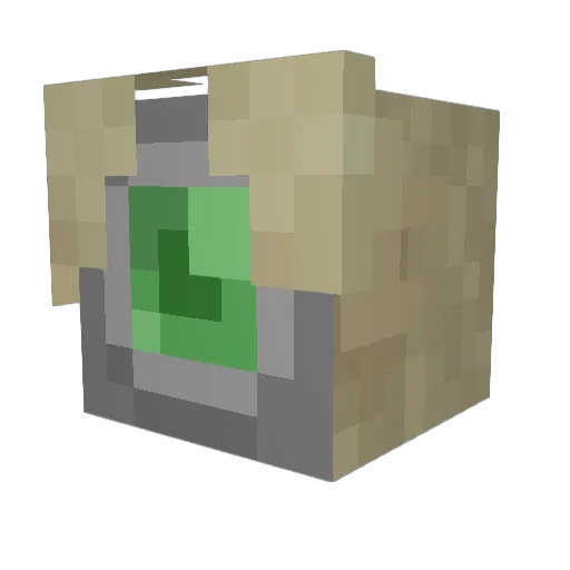 SodiumDioxide22 Minecraft avatar head, 3D render