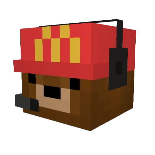 Soenkee Minecraft avatar head, 3D render