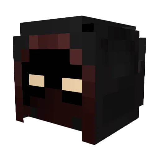 Soepslurpslupjam Minecraft avatar head, 3D render