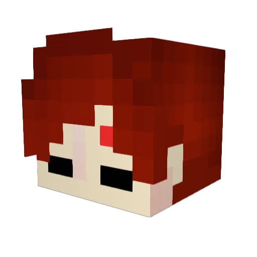SoerenLiveTwitch Minecraft avatar head, 3D render