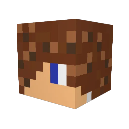 Soeryahoff Minecraft avatar head, 3D render