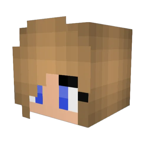 SoeyM Minecraft avatar head, 3D render