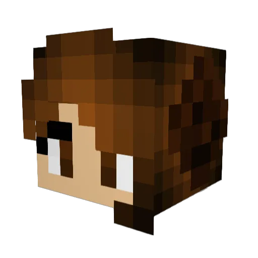 Sofa42 Minecraft avatar head, 3D render