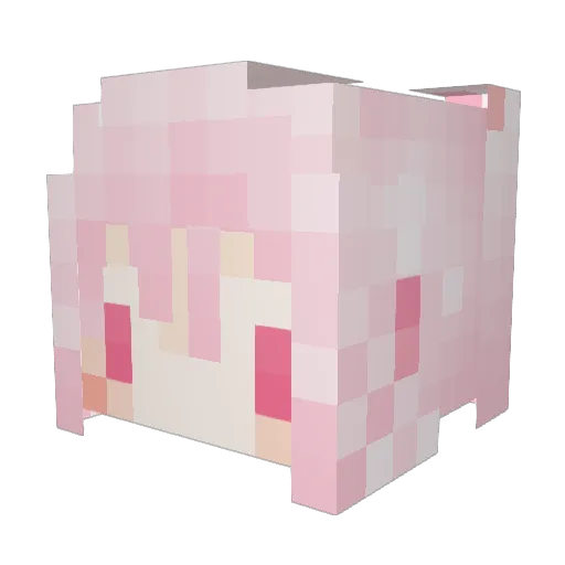 Sofdop Minecraft avatar head, 3D render