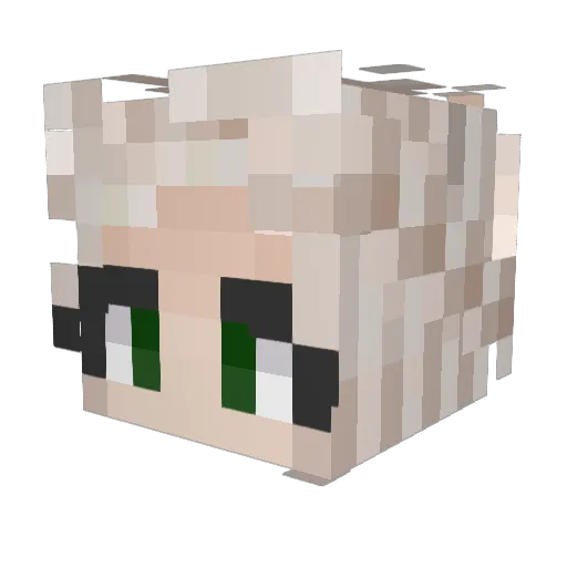 Soffans Minecraft avatar head, 3D render
