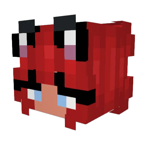 Soffe Minecraft avatar head, 3D render