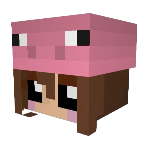 Sofi066 Minecraft avatar head, 3D render