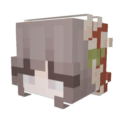 Sofi1977 Minecraft avatar head, 3D render