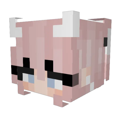 SofiAnnee Minecraft avatar head, 3D render