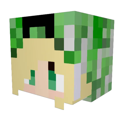 SofiEnot Minecraft avatar head, 3D render
