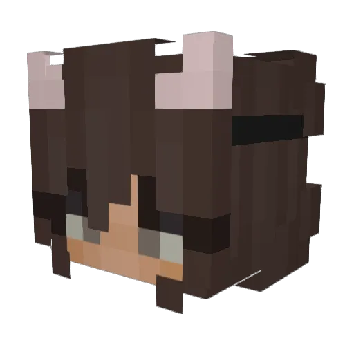 SofiStars Minecraft avatar head, 3D render