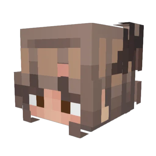 Sofi_09 Minecraft avatar head, 3D render