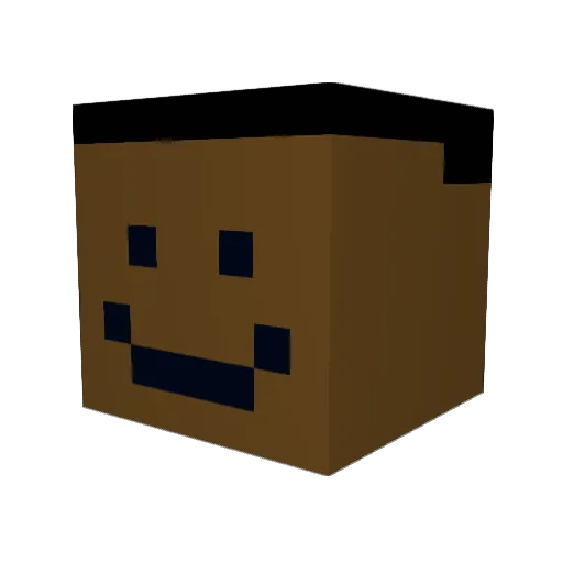 Sofia18S Minecraft avatar head, 3D render