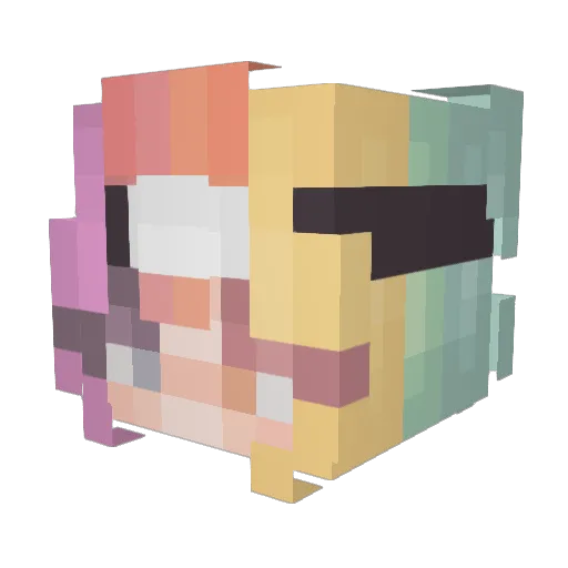 SofiaGamer24k Minecraft avatar head, 3D render