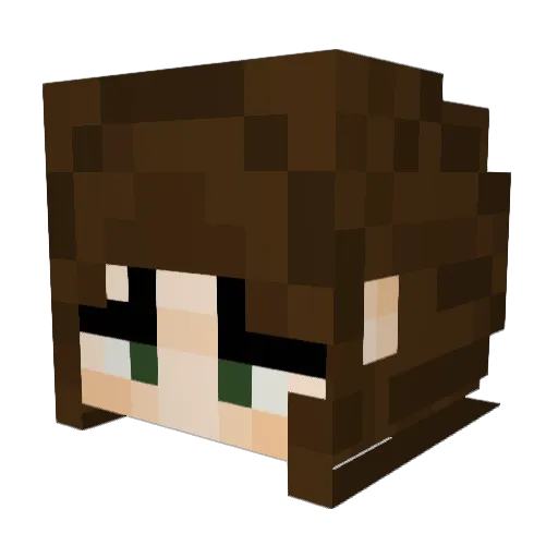 SofiaMoris Minecraft avatar head, 3D render