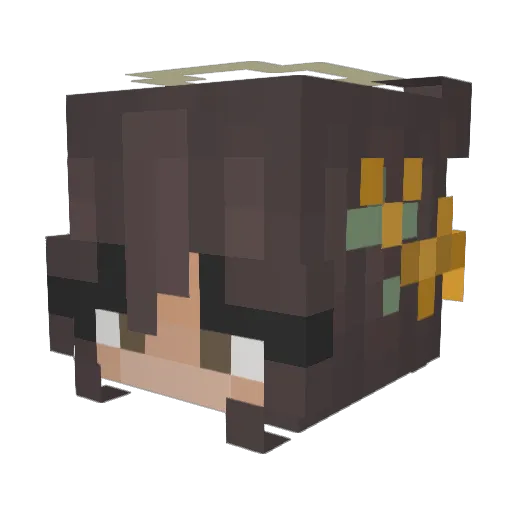 SofiaNadaMas_ Minecraft avatar head, 3D render