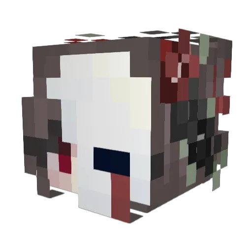 SofiaWisdom Minecraft avatar head, 3D render