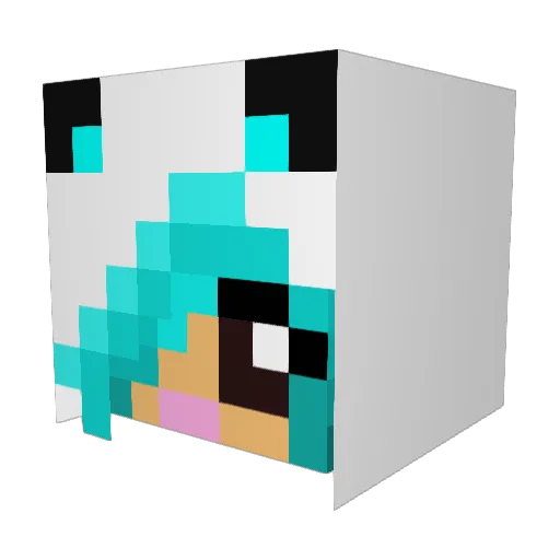 Sofia_Rilde Minecraft avatar head, 3D render