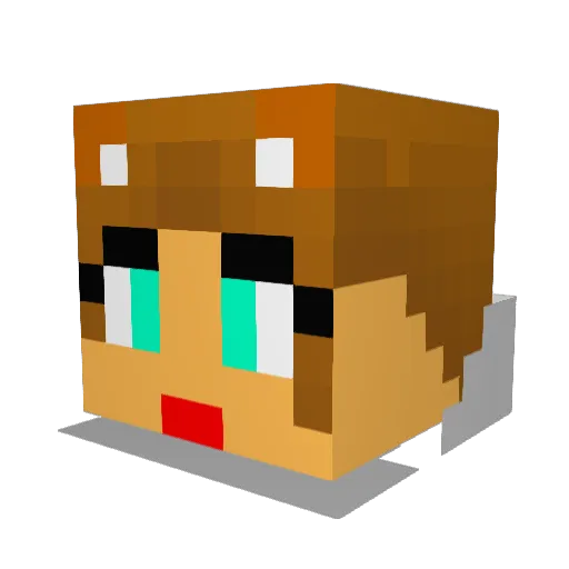 Sofiagamer1 Minecraft avatar head, 3D render