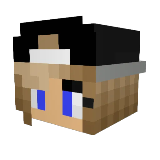 Sofianeee Minecraft avatar head, 3D render
