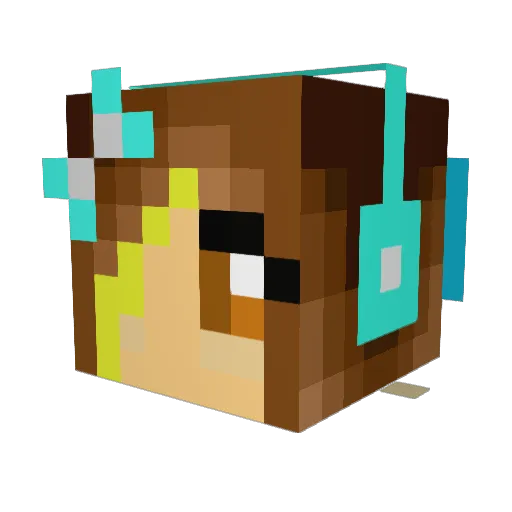 SofieN19 Minecraft avatar head, 3D render